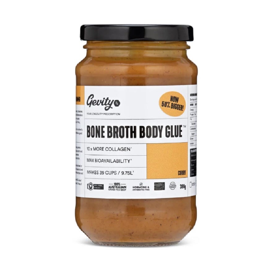 Gevity Bone Broth Body Glue - Curry Flavor - Product Packaging