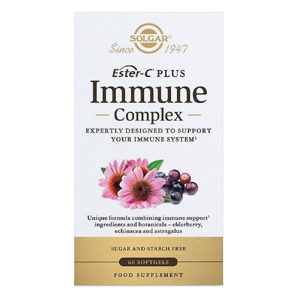 Solgar Ester-C Plus Immune Complex 60 Capsules – Immune Support Supplement