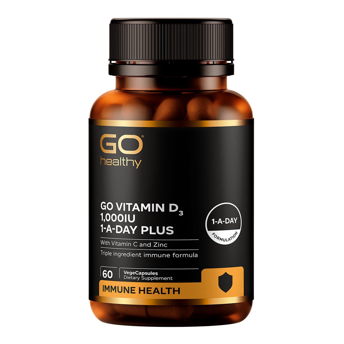 GO Vitamin D3 1,000IU Plus with Vitamin C & Zinc