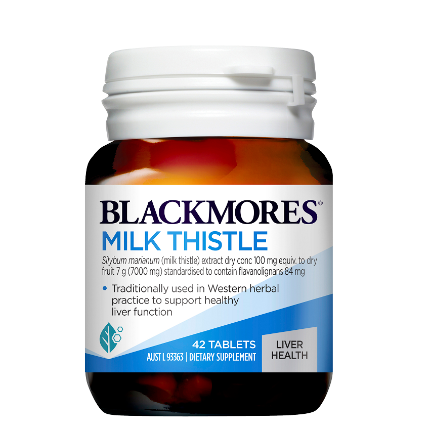 Blackmore's Milk Thistle 42 Tablets - to support liver detox