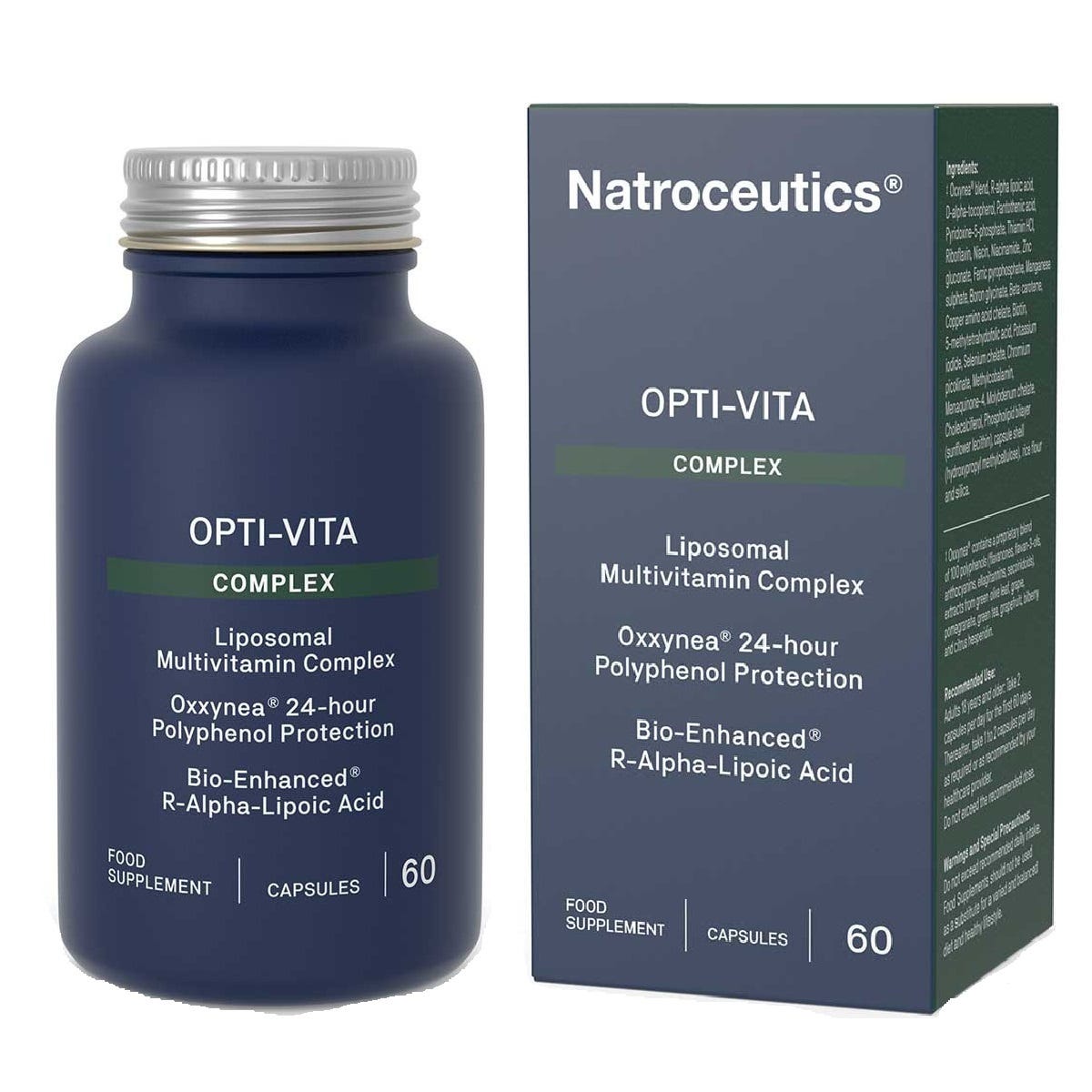 Natroceutics Opti-Vita Complex multivitamin bottle – 60 capsules