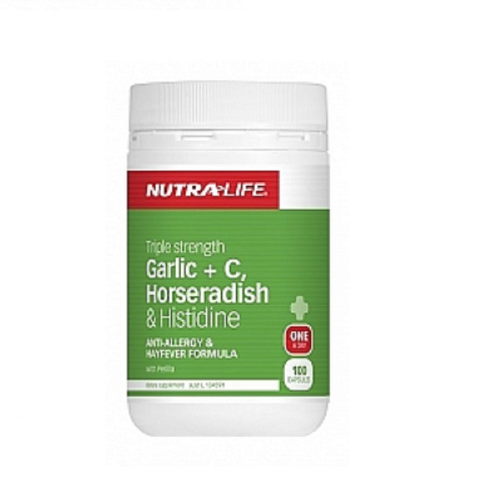Triple Strength Garlic + C Horseradish & Histidine