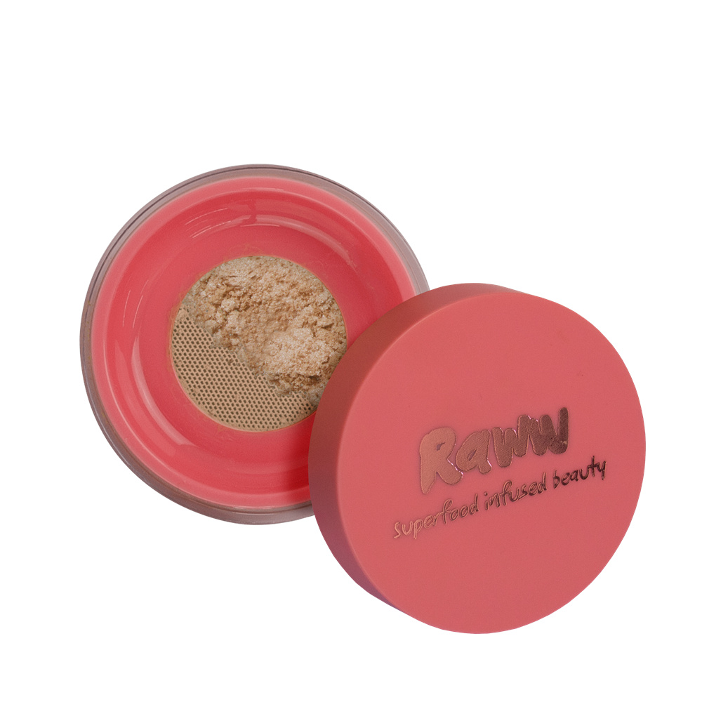 Raww Pomegranate Complexion Powder C1 Fair/Light – natural setting powder with pomegranate and kakadu plum - 6g
