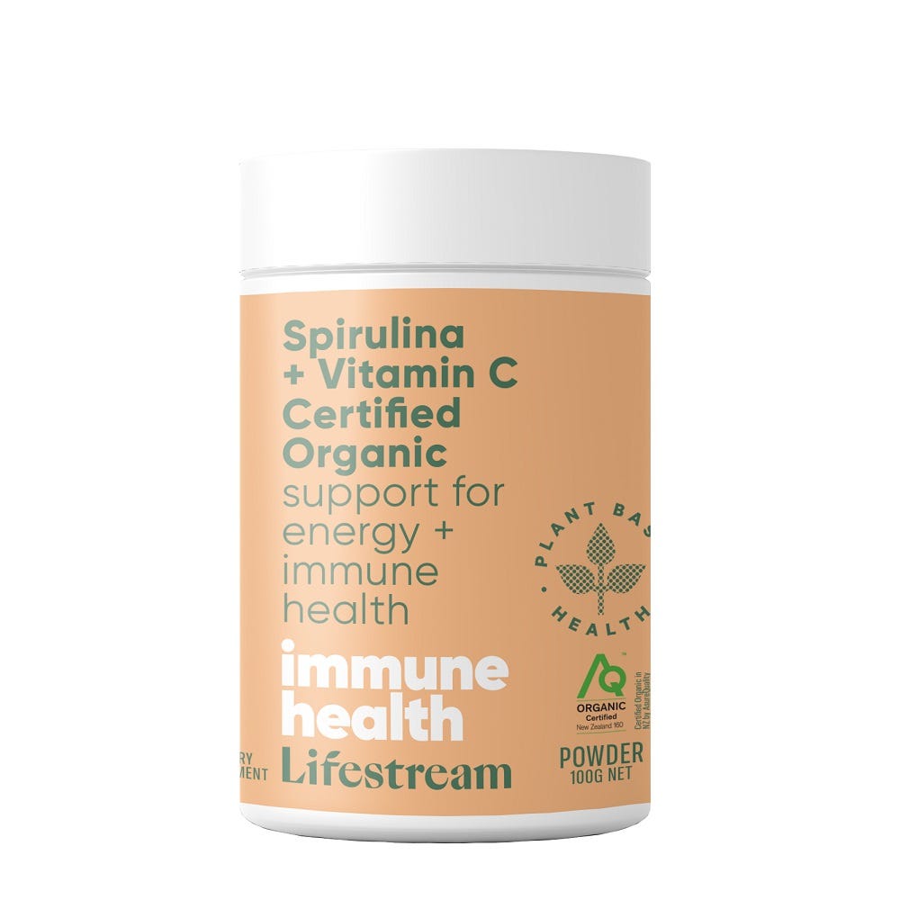 Spirulina + Vitamin C Certified Organic