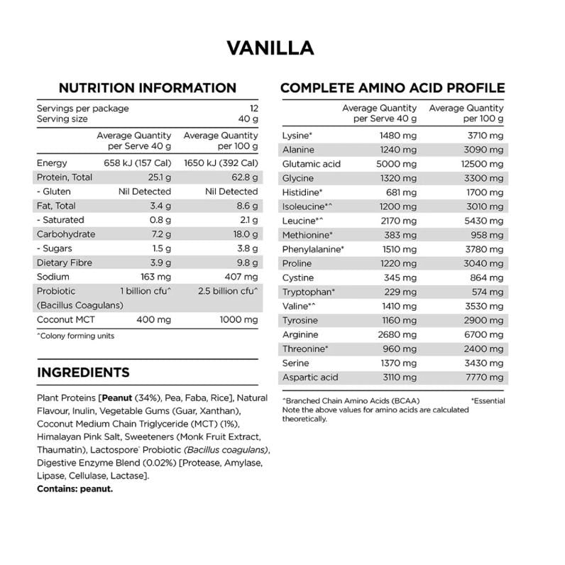 Peanut Protein - Vanilla