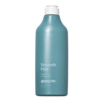 Blue bottle of 'Smooth Hair' conditioner by genye on a white background