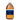 Bottle of almond oil with a blue label on a white background