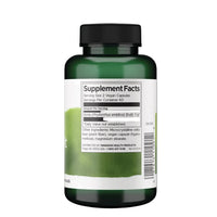 A dark green supplement bottle with a black cap and a white label showing Supplement Facts, photographed against a solid black background. The brand name 'SABRON HEALTH PRODUCTS' is visible on the label.