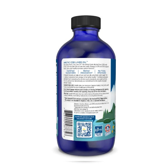 Arctic Cod Liver Oil Liquid - Lemon