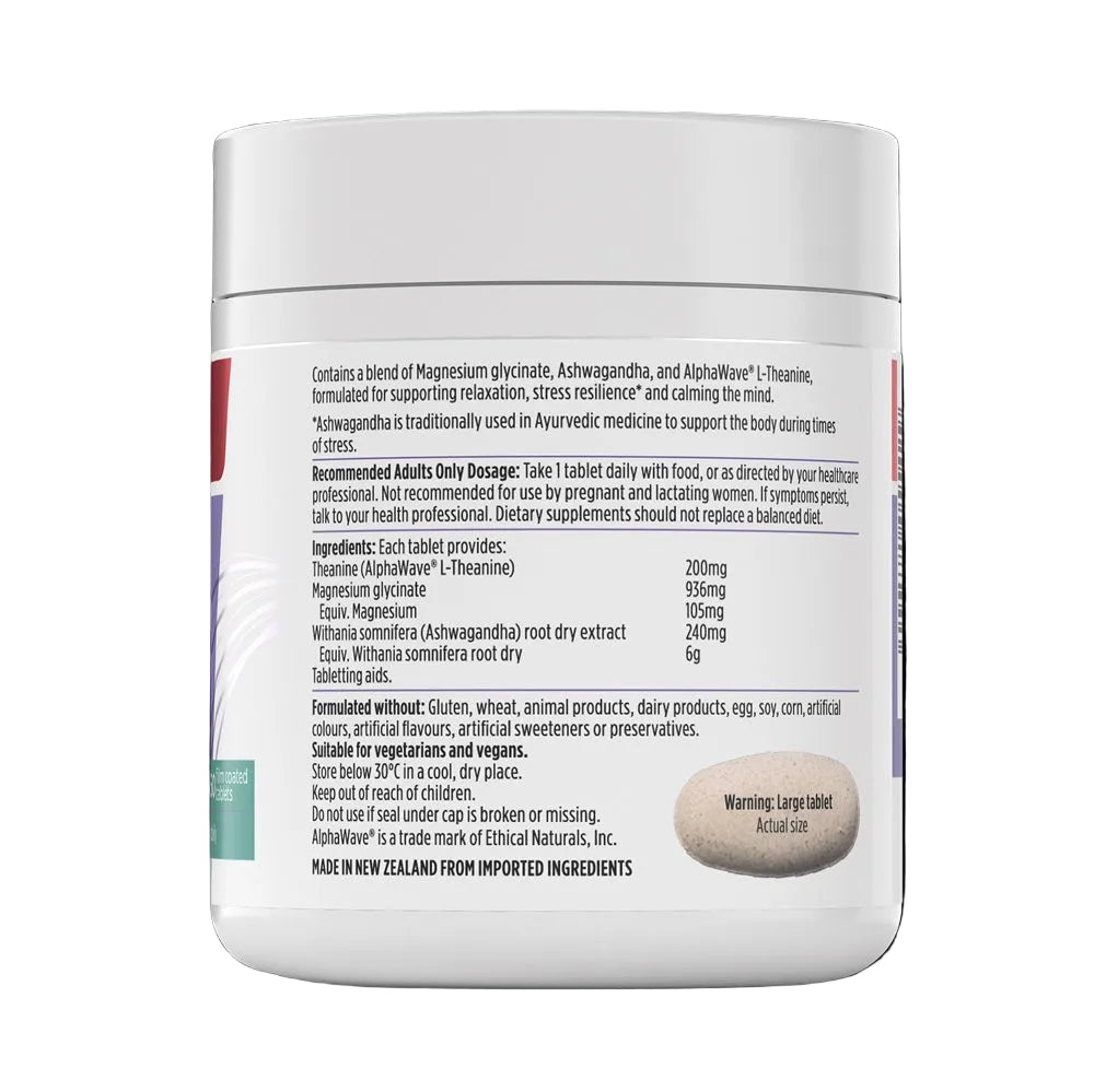 Supplement container with label on a white background