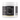 A white plastic supplement jar with a white lid, showing the back label with ingredients, directions, and certification icons on a white background.