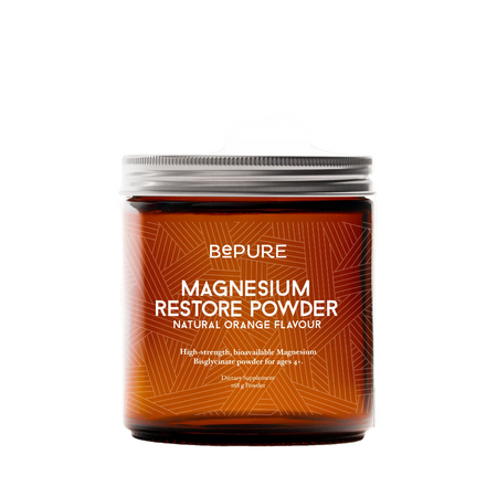 Bepure Magnesium Restore Powder container on a white background