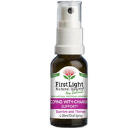 First Light Natural Health product bottle on a black background