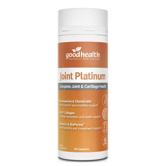 Good Health Joint Platinum supplement container on a white background