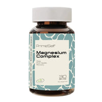 Bottle of PrimeSelf Magnesium Complex on a white background
