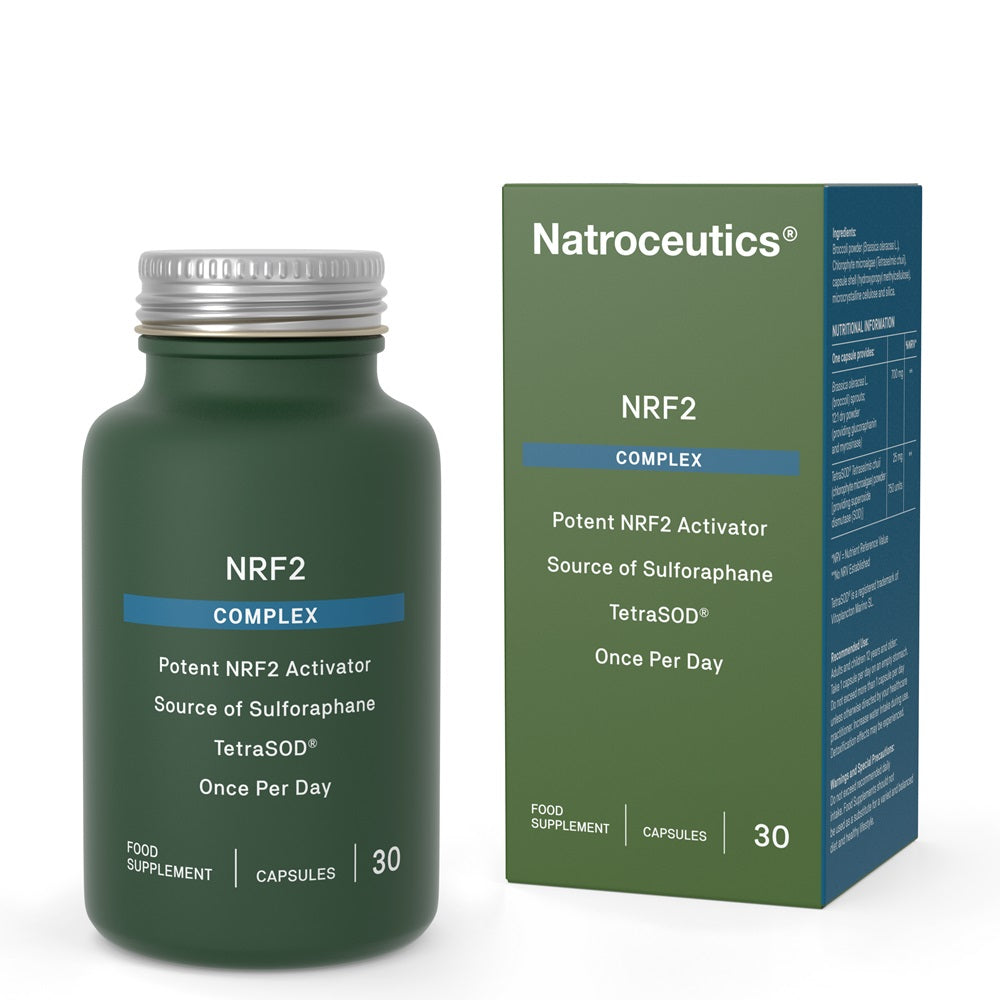 Natroceutics NRF2 Complex supplement bottle for antioxidant and cellular health support