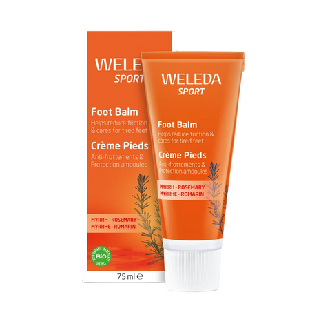 Weleda Sport Foot Balm packaging on a white background