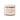 A glass jar of 'indie + mac' Rose & Hibiscus Bath Salts with a white lid and a light pink label, set against a plain white background.