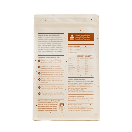 Salted Caramel Protein Pancake Mix - Health 2000