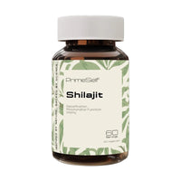 Bottle of PrimeSelf Shilajit on a white background