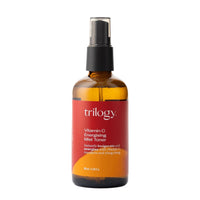 Bottle of Trilogy Vitamin C Energising Mist Toner on a white background
