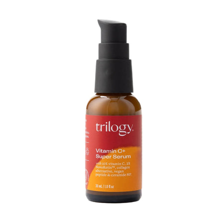 Trilogy Vitamin C+ Super Serum bottle on a white background