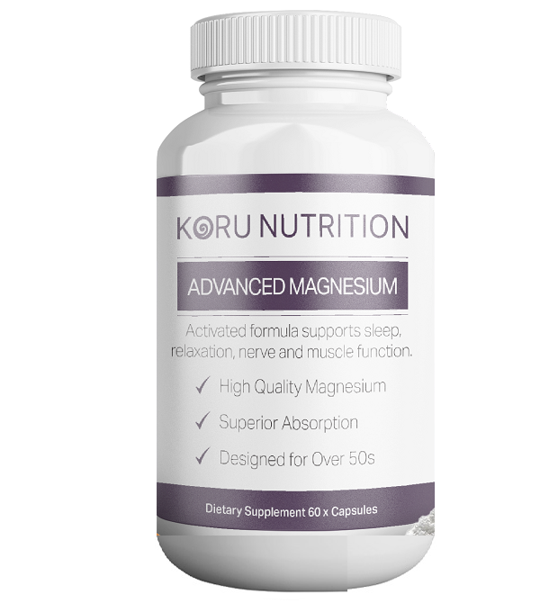 Koru Nutrition Advanced Magnesium – high-absorption magnesium bisglycinate supplement for muscle, sleep, and stress support -00 Capsules