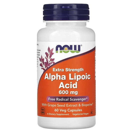 Image of NOW Extra Strength Alpha Lipoic Acid 600mg