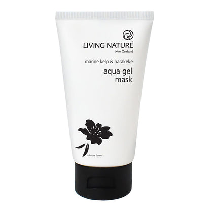 Living Nature Aqua Gel Mask – natural hydrating and soothing gel face mask - 75ml Tube