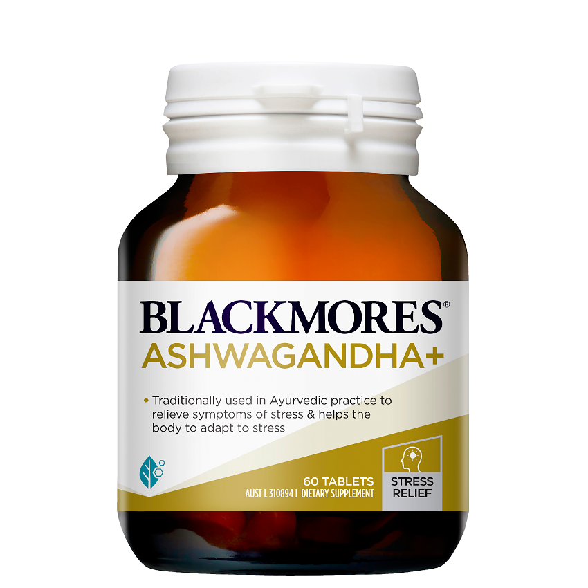 Blackmores Ashwagandha + - Product Bottle 