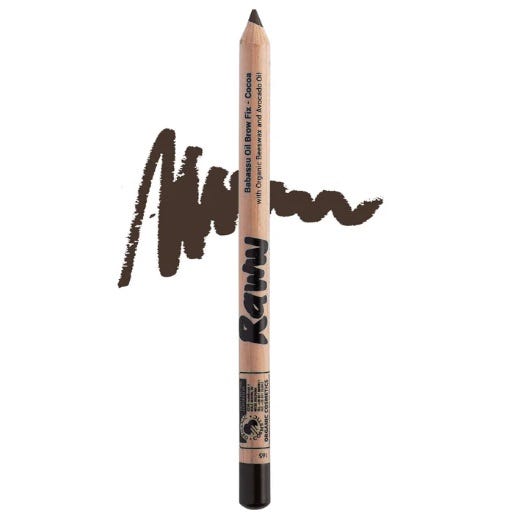 Raww Babassu Oil Eye Pencil – Carbon Black with nourishing natural ingredients and bold black pigment 1.1g