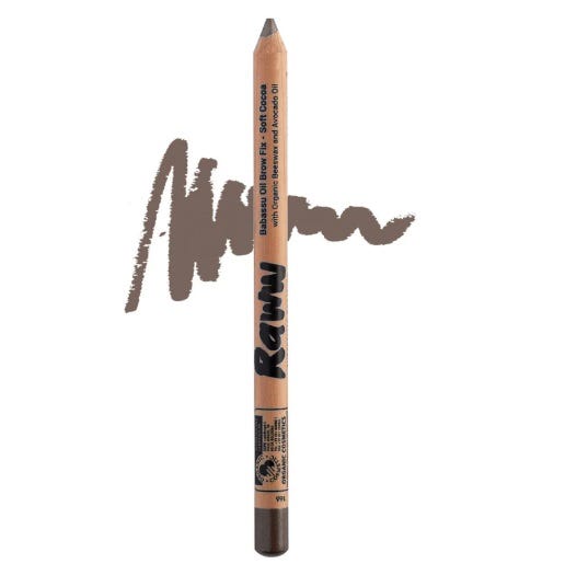 Raww Babassu Oil Eye Pencil – Carbon Black with nourishing natural ingredients and bold black pigment 1.1g