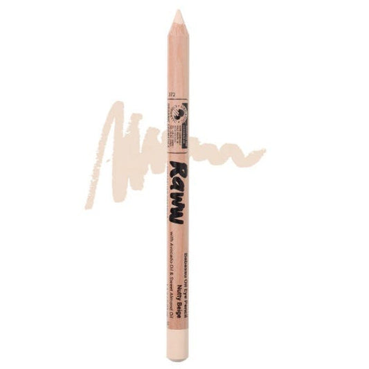 Raww Babassu Oil Eye Pencil – Carbon Black with nourishing natural ingredients and bold black pigment 1.1g