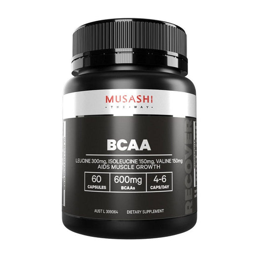 Musashi BCAA supplement for muscle recovery and performance – 2:1:1 formula