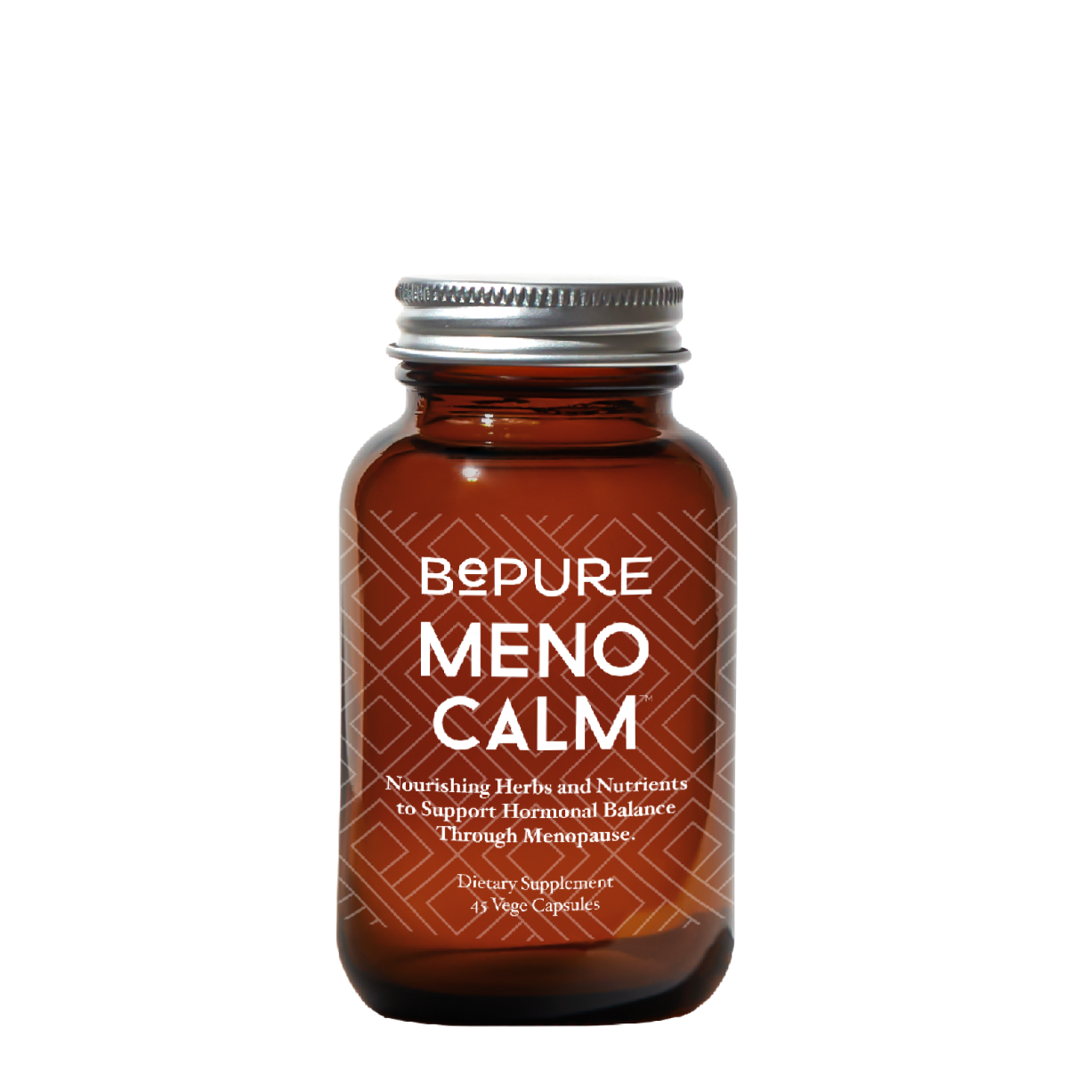 Image of BePure MenoCalm – Menopause Support Supplement Bottle – Eases Hot Flushes, Mood Swings & Hormonal Imbalance