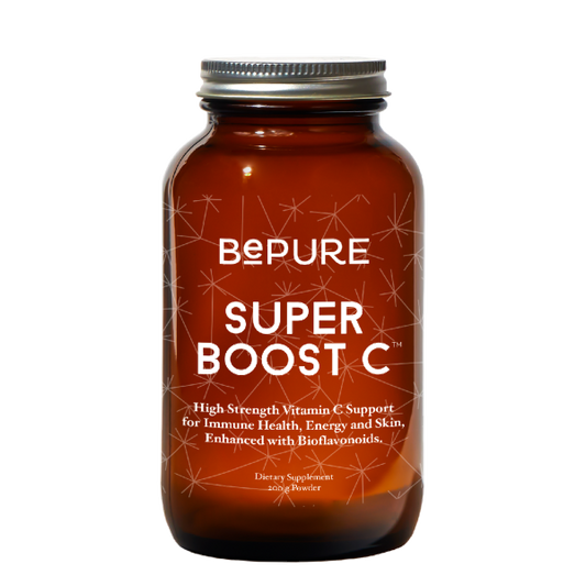 BePure Super Boost C – 200g Powder – High-Potency Vitamin C with Bioflavonoids for Immune Support and Energy