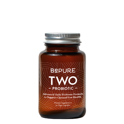 Image of BePure Two Probiotic – 60 Capsules Bottle – Supports Gut Health and Immunity