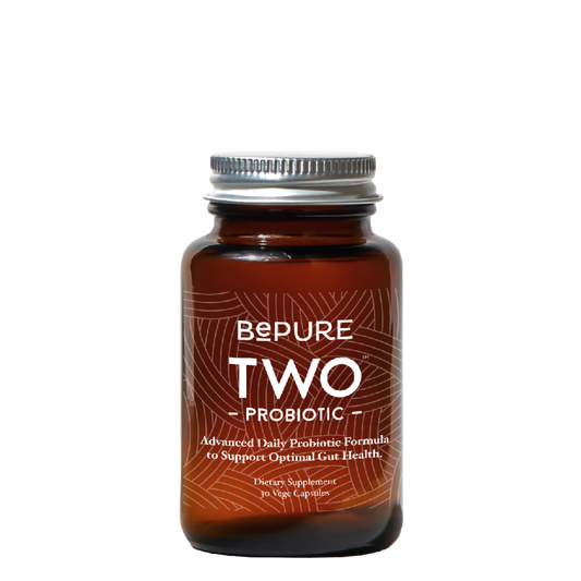 Image of BePure Two Probiotic – 60 Capsules Bottle – Supports Gut Health and Immunity