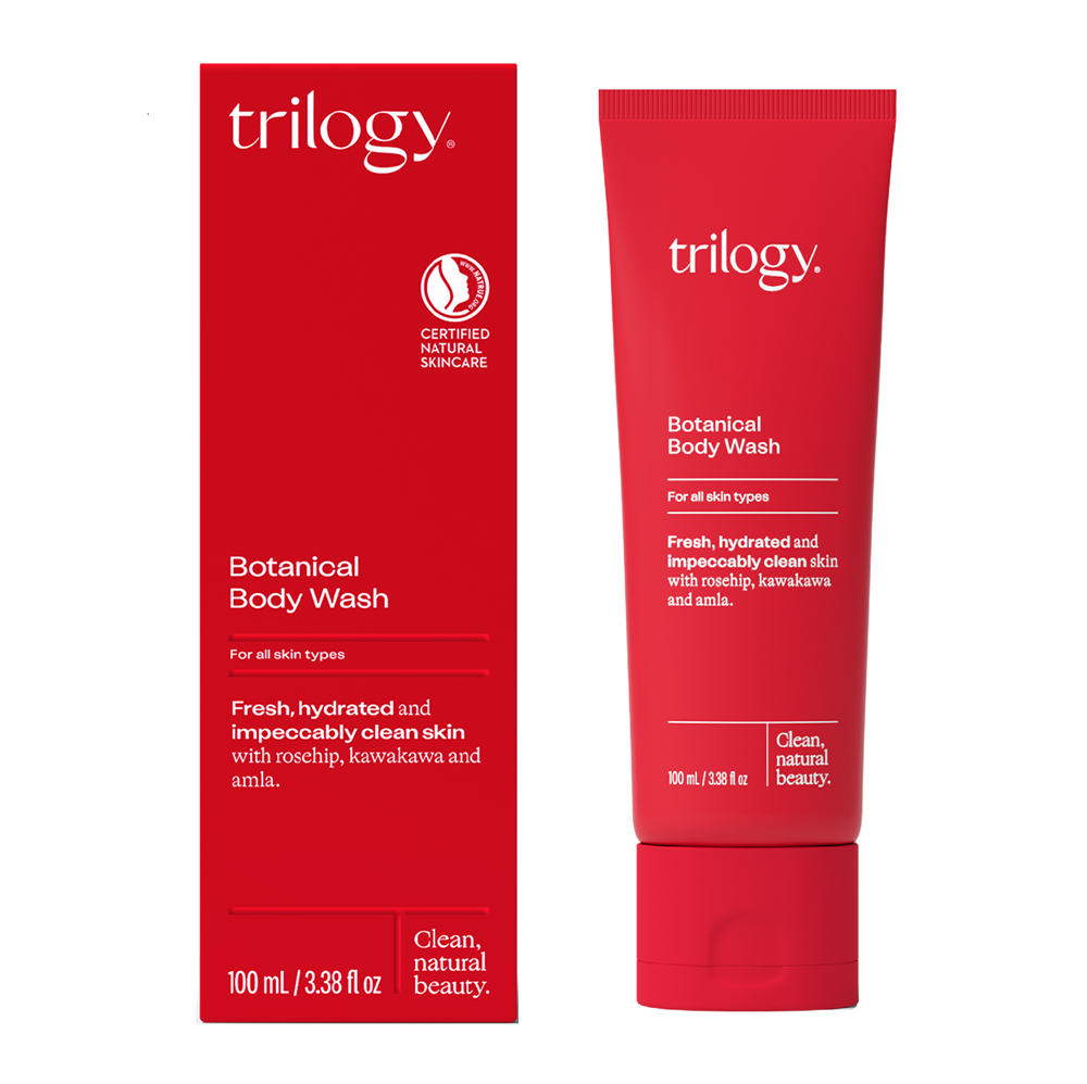 Trilogy Botanical Body Wash - Refreshing Natural Cleansing - Bottle