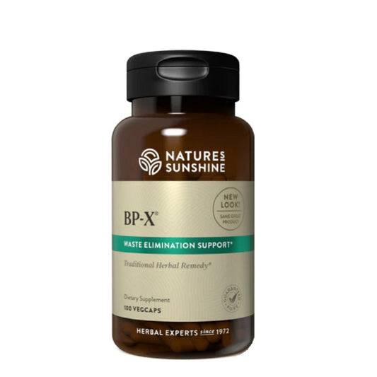 Nature's Sunshine BP-X Capsules to support the body detox. 