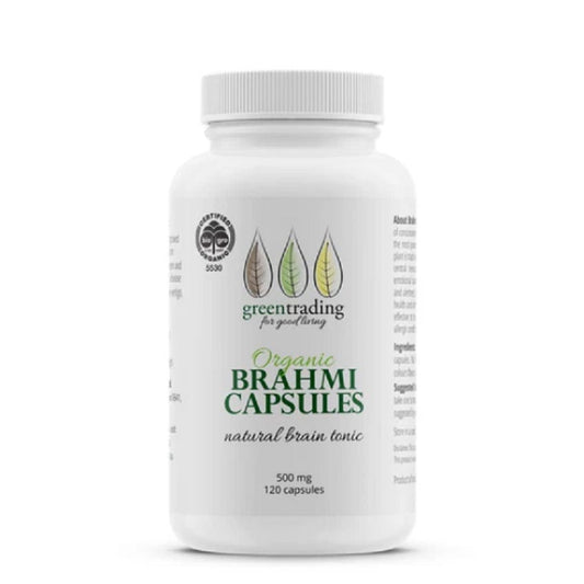 Image of GreenTrading Organic Brahmi Capsules for brain health