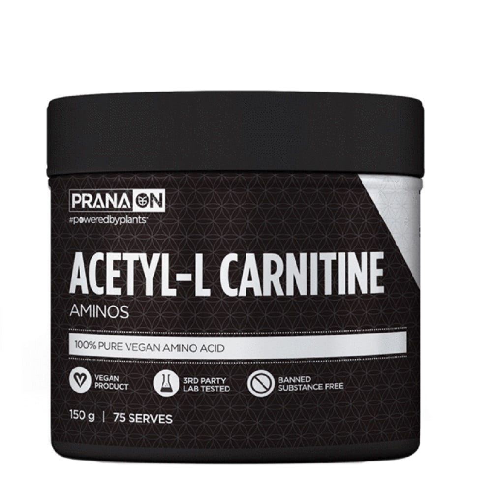 PranaOn Acetyl-L Carnitine Supplement Tub - Natural Energy Boost