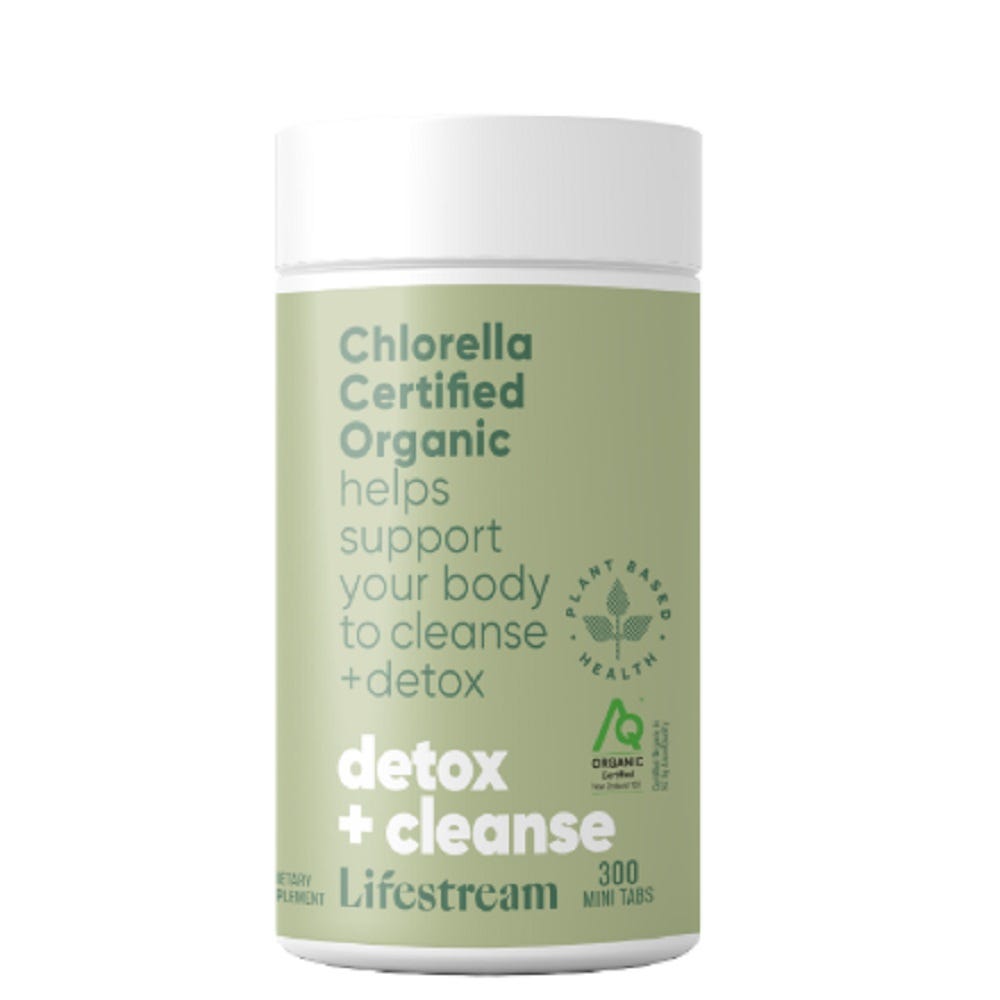 Image of Chlorella Certified Organic bottle mini tablets for detox and cleanse