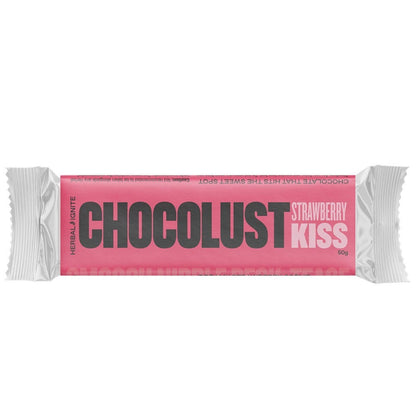 Herbal Ignite Chocolust Strawberry Kiss – mood and libido support chocolate with herbal extracts in strawberry flavour - 50g