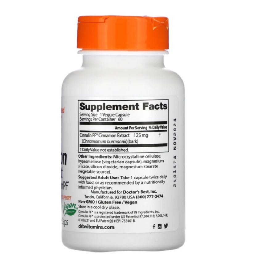 Cinnamon Extract with Cinnulin PF - Health 2000