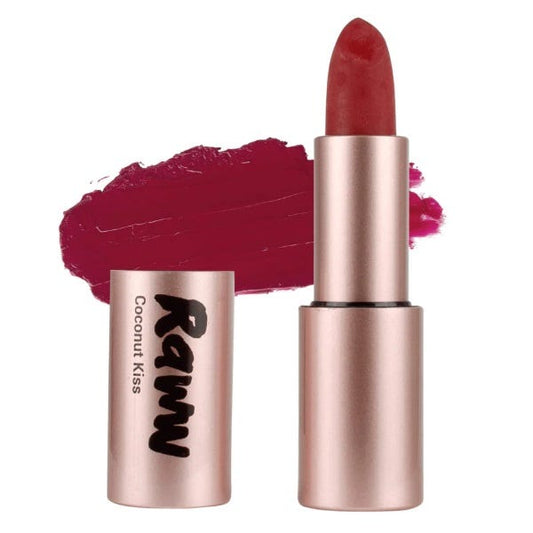 Raww Coconut Kiss Lipstick – Petite Peach with Coconut Oil and peachy-nude colour - 4g