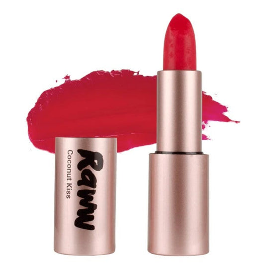 Raww Coconut Kiss Lipstick – Petite Peach with Coconut Oil and peachy-nude colour - 4g