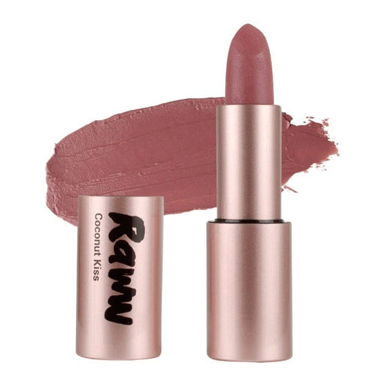 Raww Coconut Kiss Lipstick – Petite Peach with Coconut Oil and peachy-nude colour - 4g