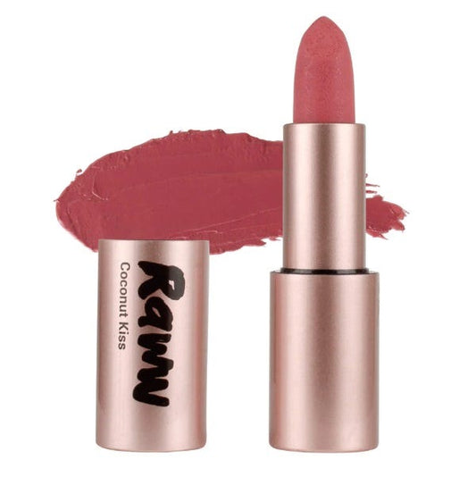 Raww Coconut Kiss Lipstick – Petite Peach with Coconut Oil and peachy-nude colour - 4g