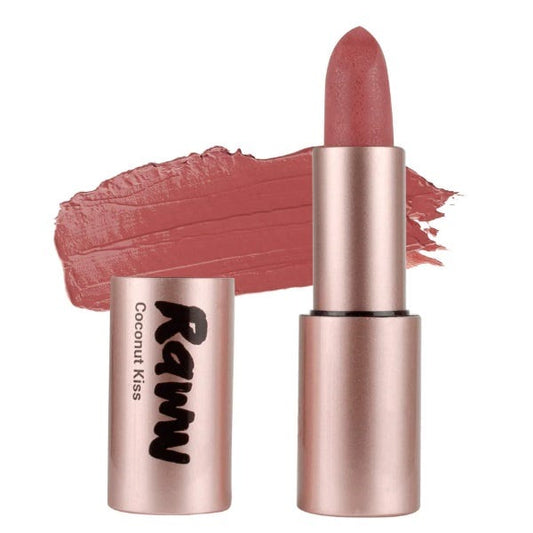 Raww Coconut Kiss Lipstick – Petite Peach with Coconut Oil and peachy-nude colour - 4g